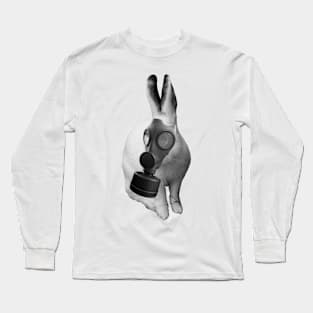 gasmask rabbit Long Sleeve T-Shirt